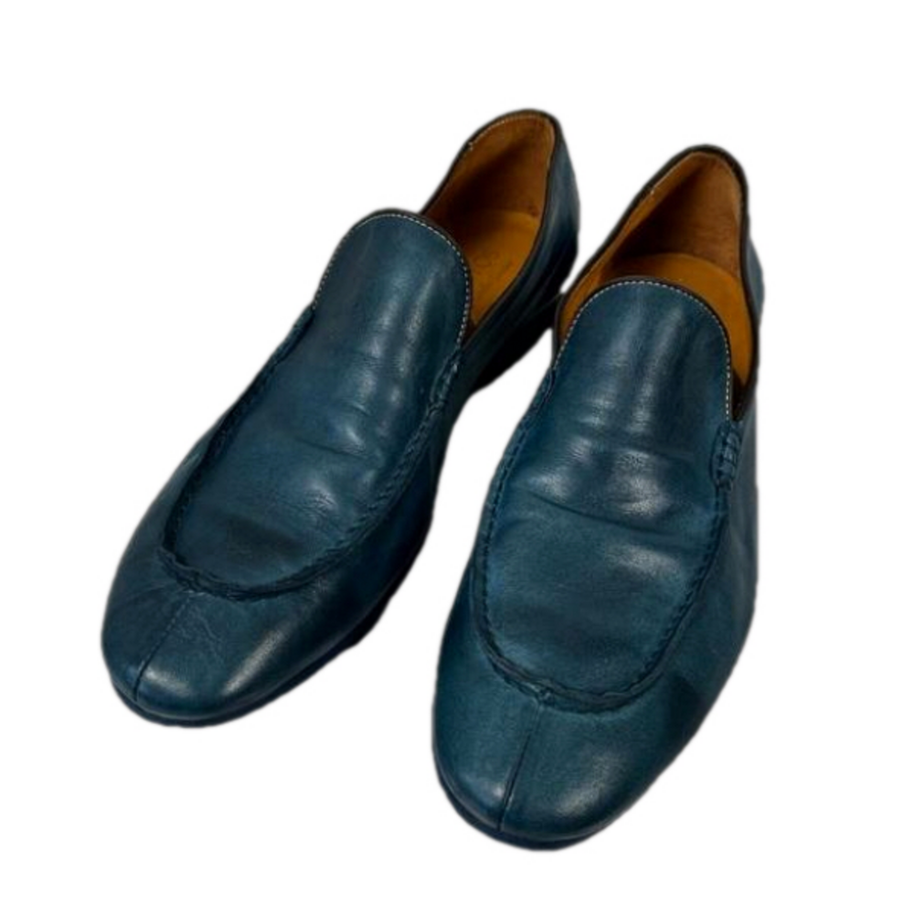 Santos by Carlos Santos blue menโs loafers shoes. Size 9